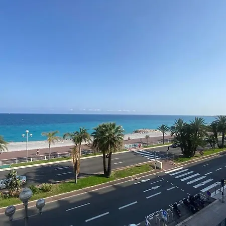Le Maryland, Spacieux 2 Pieces Sur La Promenade Des Anglais - Vue Sur La Mer Lägenhet